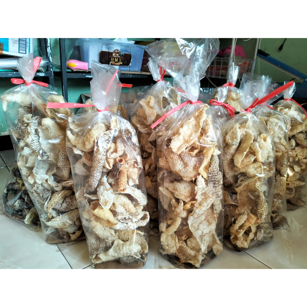 Jual KRUPUK KULIT IKAN KAKAP 1KG Shopee Indonesia