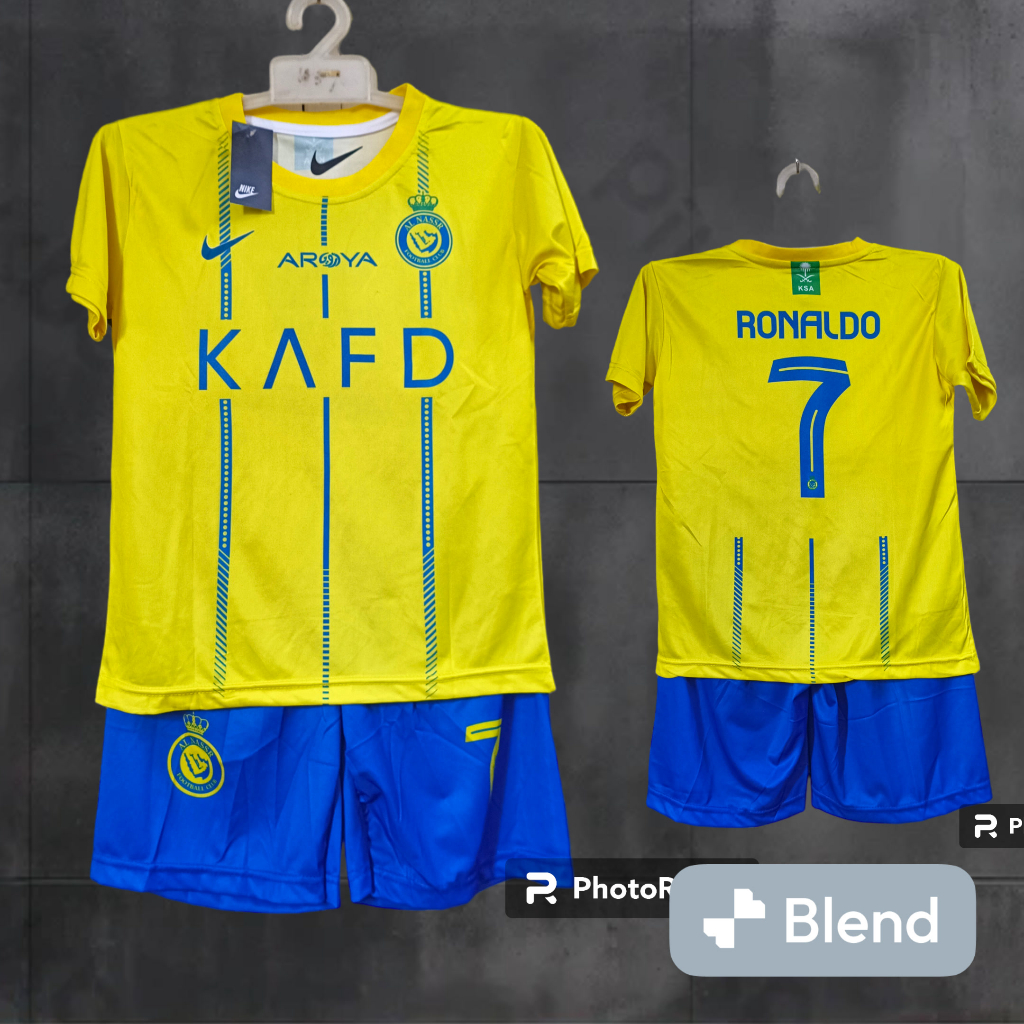 Jual Jersey Baju Bola Al Nassr Away Terbaru Setelan Baju Ronaldo Al