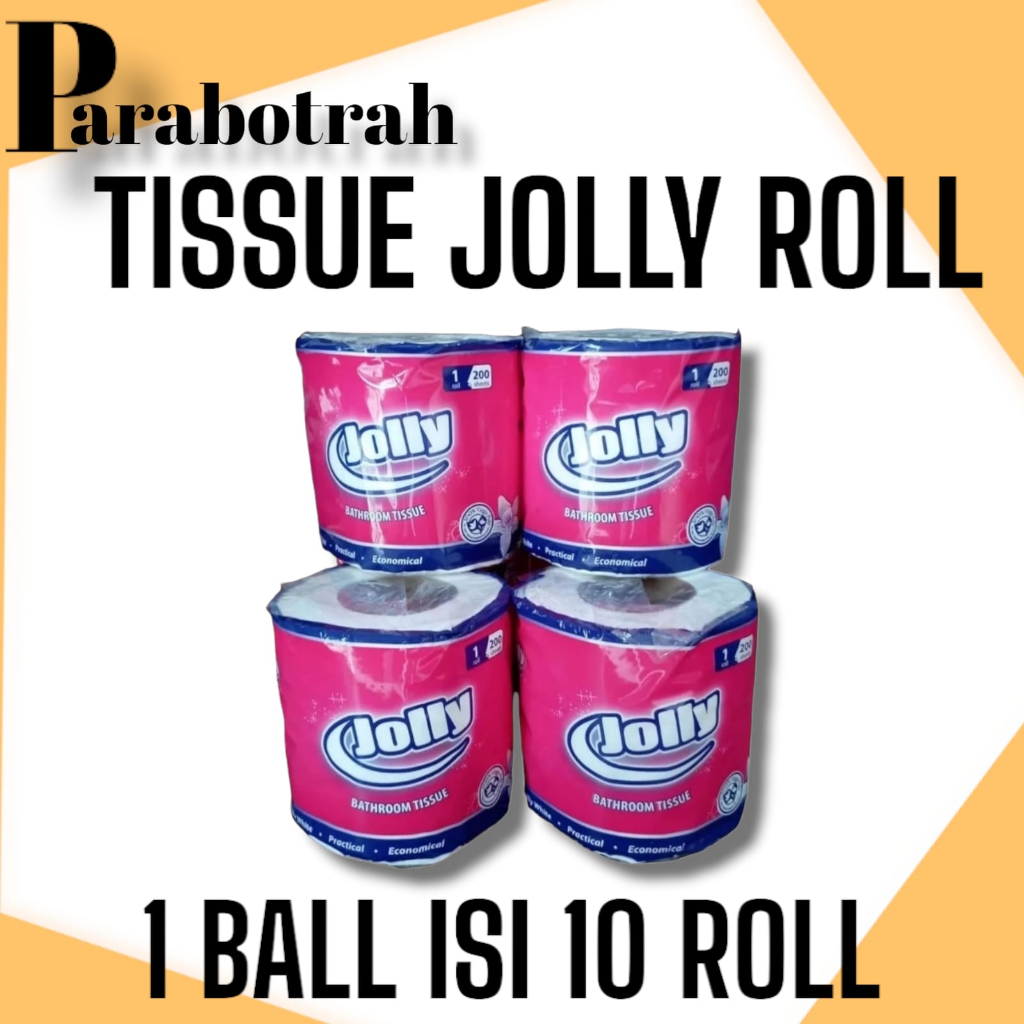 Jual Tissue Jol JOLLY TISSUE GULUNG TOILET ISI 10 ROLL 200 SHEETS 2 PLY