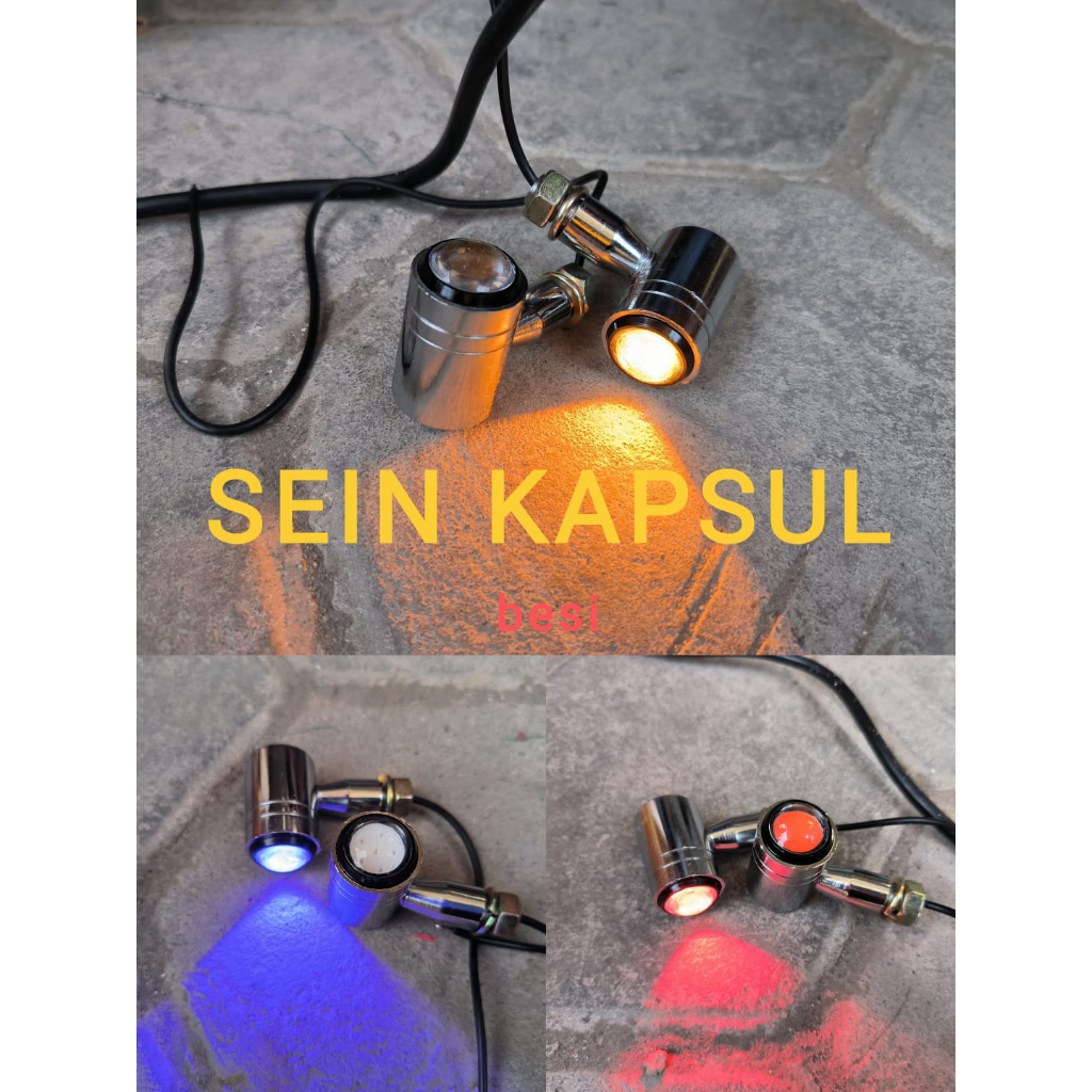 Jual Lampu Reteng Riting Sen Sein Model Palu Led Besi Krom Shopee