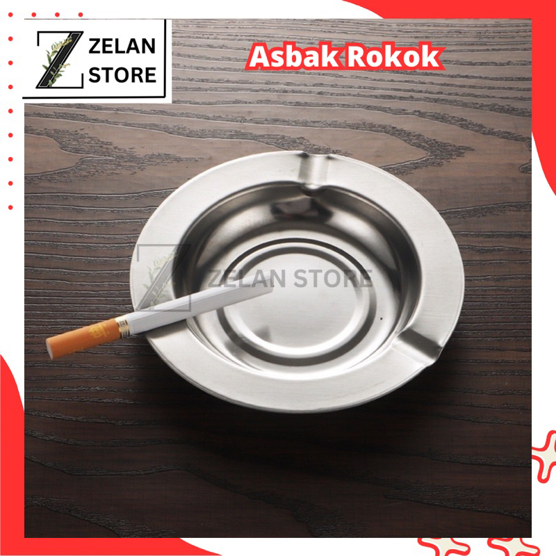 Jual Asbak Stainless Asbak Seng Bulat Ashtray Cigarette Shopee