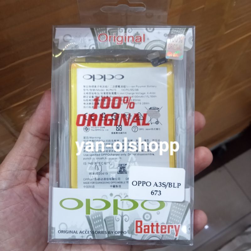 Jual Battery Baterai Oppo A S A A Original Batre Blp Shopee