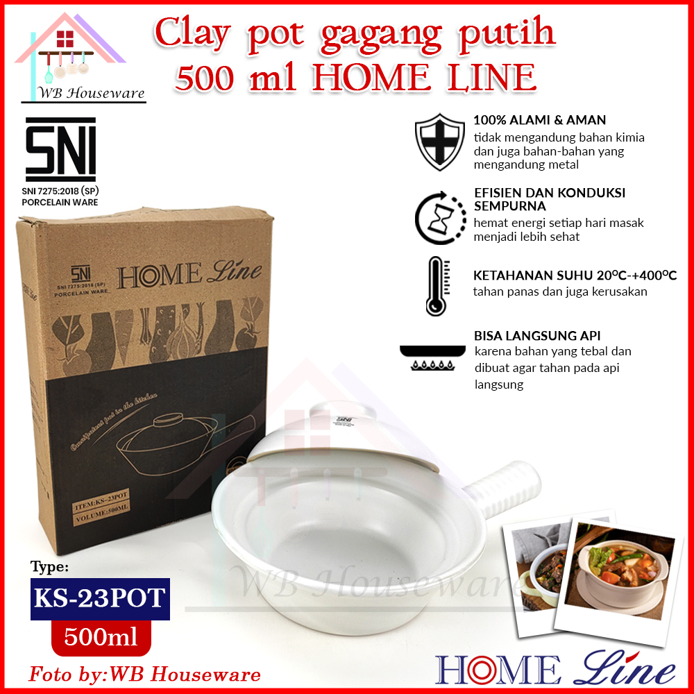 Jual Home Line Sapo Gagang Clay Pot Panci Sapo Tahan Api Earthen