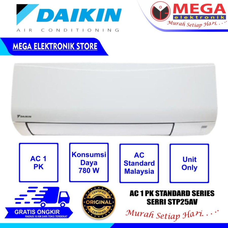 Jual AC DAIKIN MALAYSIA 1 PK STP25AV STP 25 AV STP 25AV STANDRD