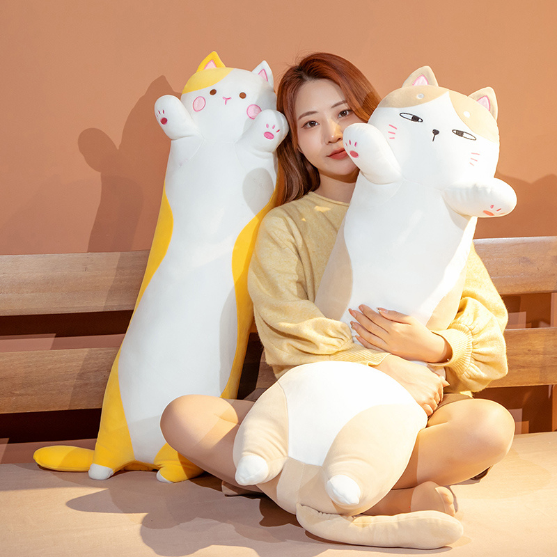 Jual Boneka Guling Kucing Berdiri Tinggi 60cm Kado Special Hadiah Buat