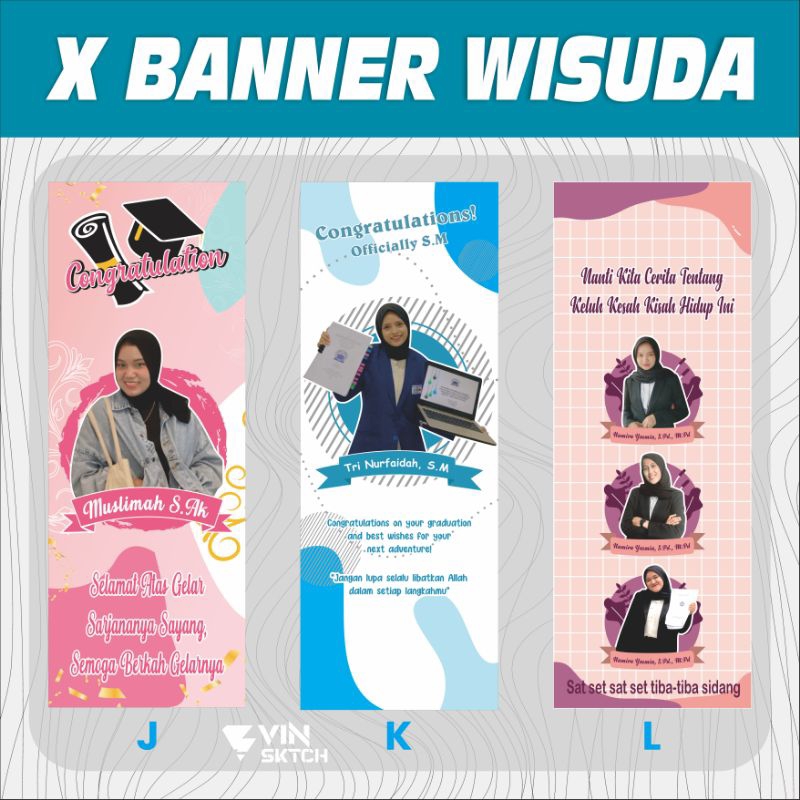 Jual Cetak X Banner Wisuda Kekinian Murah Cetak Banner X Cm