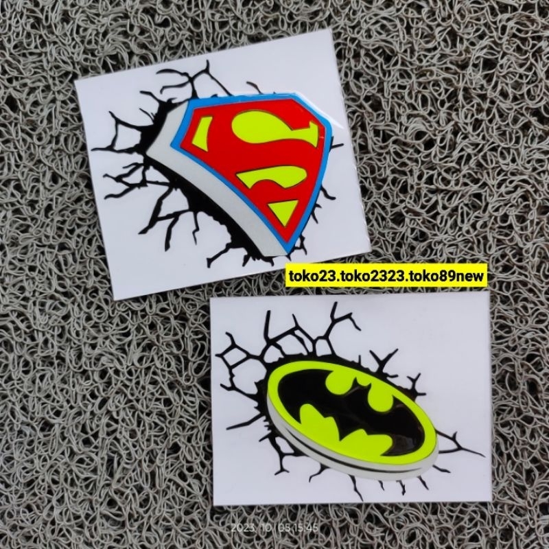 Jual Stiker Cutting Motor Stiker Logo Batman Dan Superman Shopee