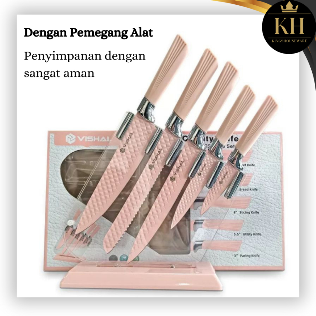 Jual Pisau Set Keramik Tempat Flexible Pisau Set Elegan Premium