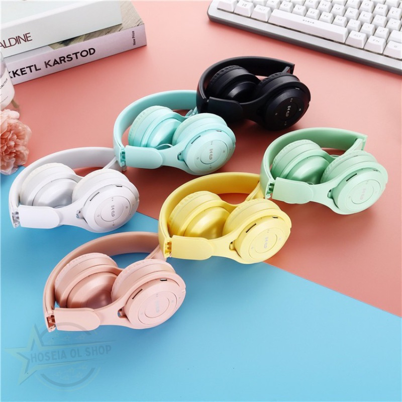 Jual HEADPHONE BLUETOOTH HEADSET WIRELESS MACARON Y08 BANDO BLUETOOTH