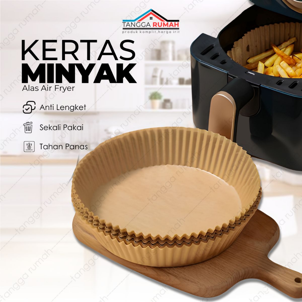 Jual Kertas Minyak Alas Snack Makanan Air Fryer Paper Oilproof Pcs