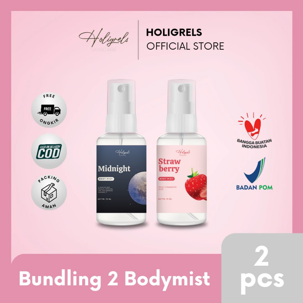 Jual GET 2pcs Holigrels Bodymist Bundle Parfum Body Mist Holigrel