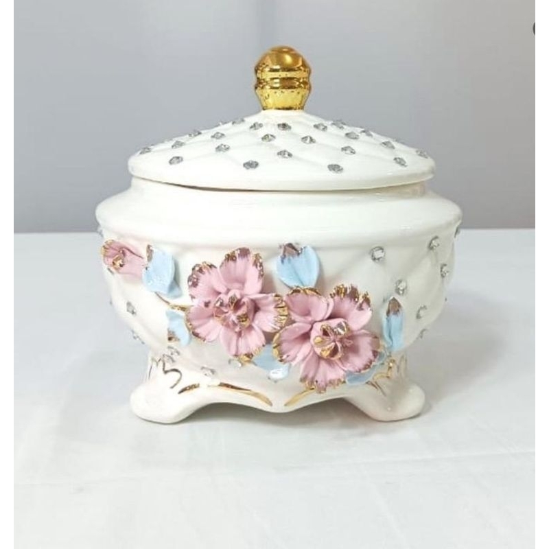 Jual Toples Bunga Pink Bulat Keramik Shopee Indonesia