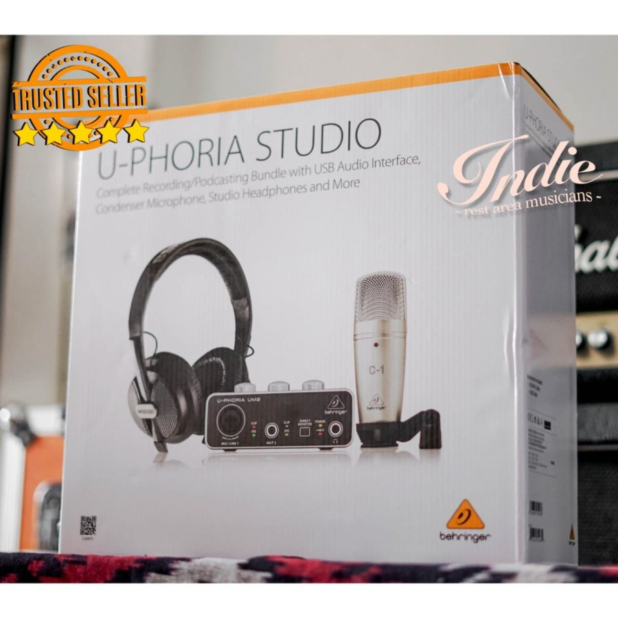 Jual Paket Soundcard Behringer U Phoria Studio Original Shopee