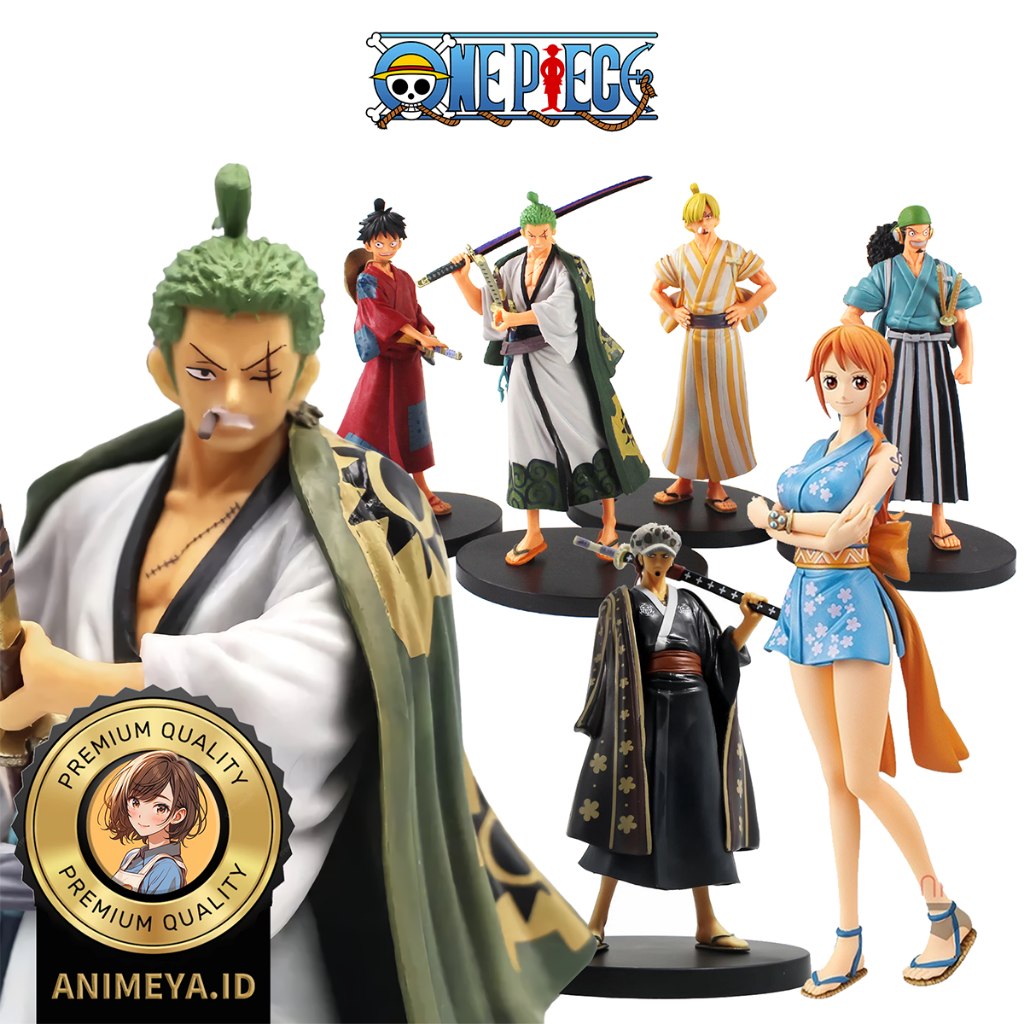 Jual Action Figure One Piece Koleksi Wano Kimono Harga Satuan Zoro