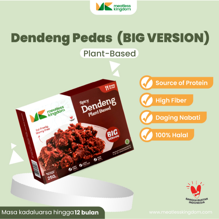 Jual Meatless Dendeng Pedas BIG VERSION 250gr Halal Makanan