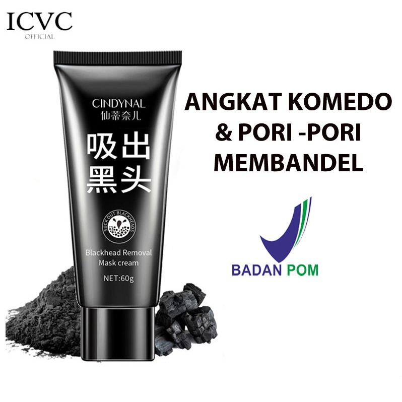 Jual BPOM CINDYNAL BLACK HEAD MASKER KOMEDO Black Mask Sadoer