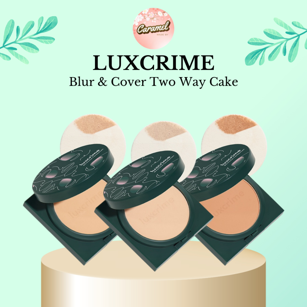 Jual LUXCRIME Blur Cover Two Way Cake All Shades Buttercream Custard