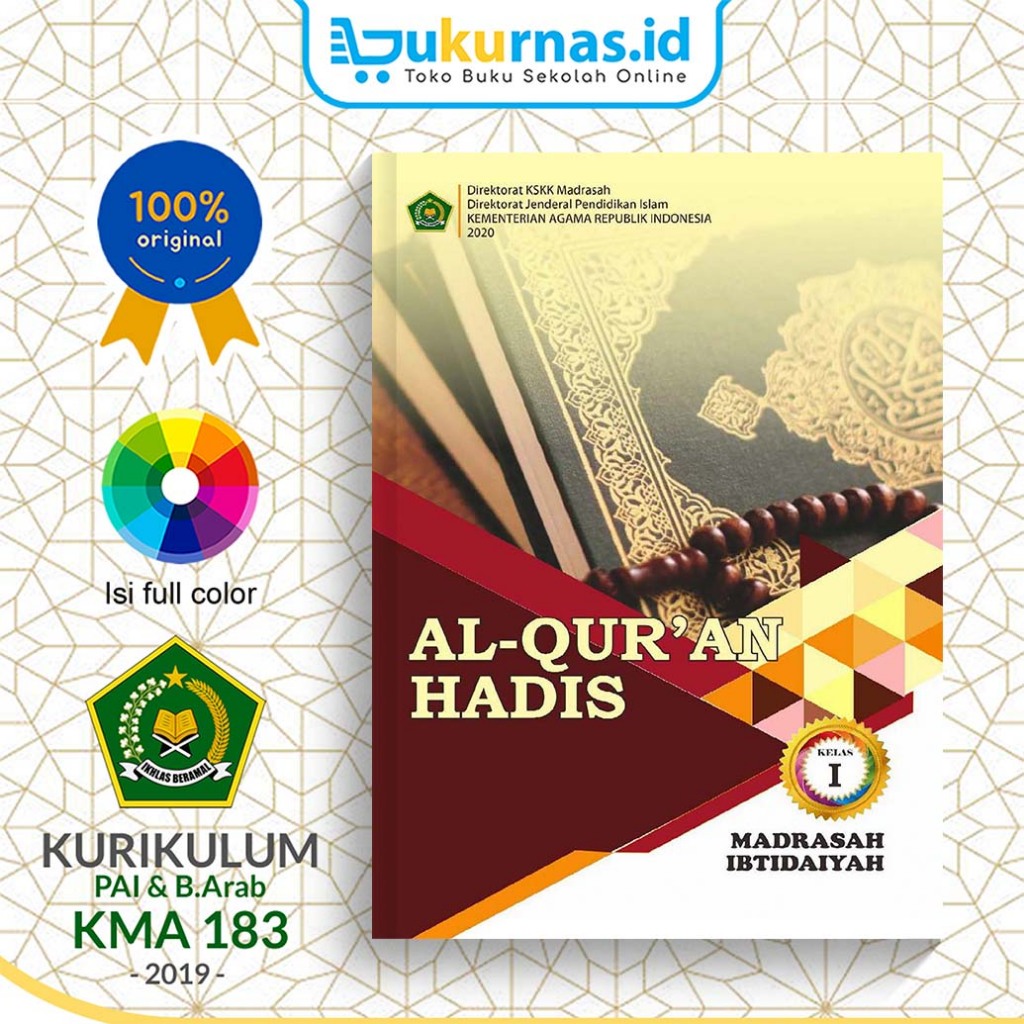 Jual Buku Siswa Al Quran Hadis Kelas Mi Kemenag Shopee Indonesia