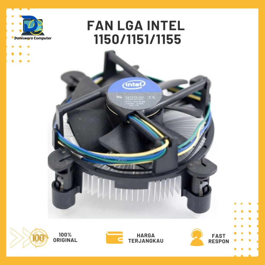 Jual Fan Intel Processor LGA 775 1155 1150 1151 FAN HEATSINK CPU