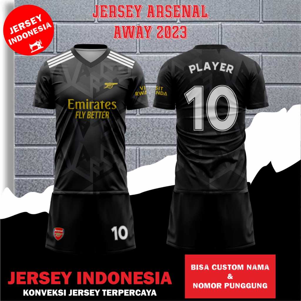 Jual Jersey Arsenal Away Setelan Jersey Sepak Bola Liga