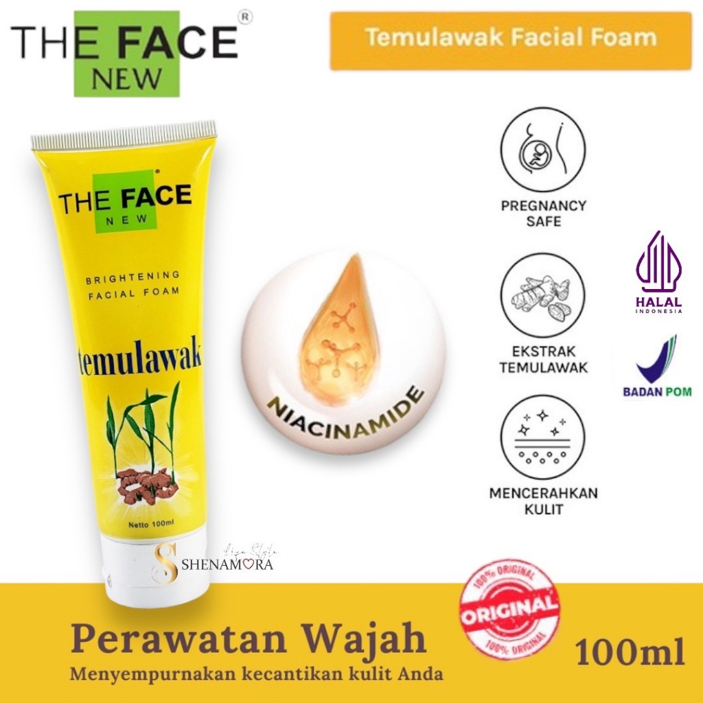 Jual THE FACE Temulawak Brightening Facial Foam Sabun Wajah 100 Ml