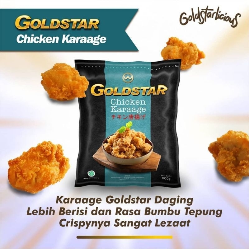 Jual NUGGET GOLDSTAR CHIKEN KARAAGE 500GR Shopee Indonesia