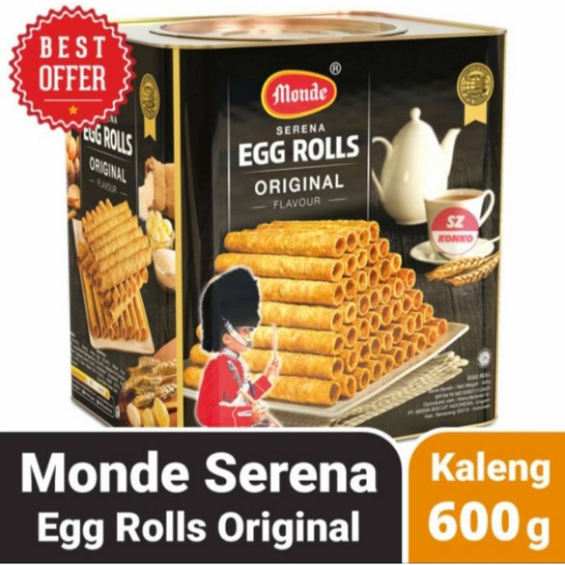 Jual Monde Serena Egg Rolls Original 600gr Biskuit Monde Eggroll