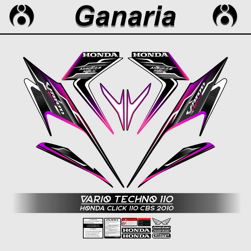 Jual Striping Vario Techno Stiker Vario Sticker Vario