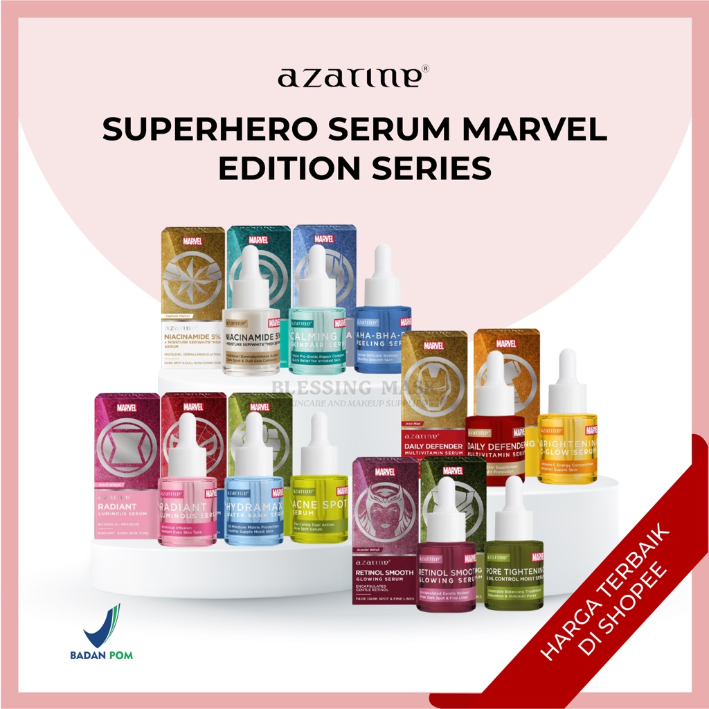 Jual Azarine Superhero Serum Marvel Edition Series Ml Brightening