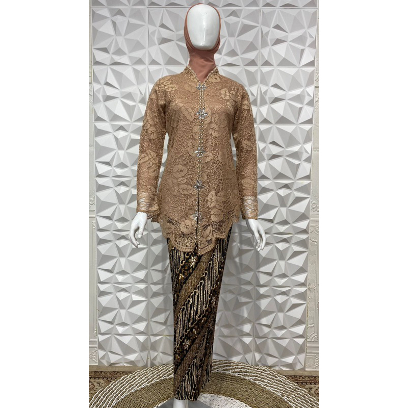 Jual Ghazza Kebaya Setelan Kebaya Brukat Modern Payet Terbaru