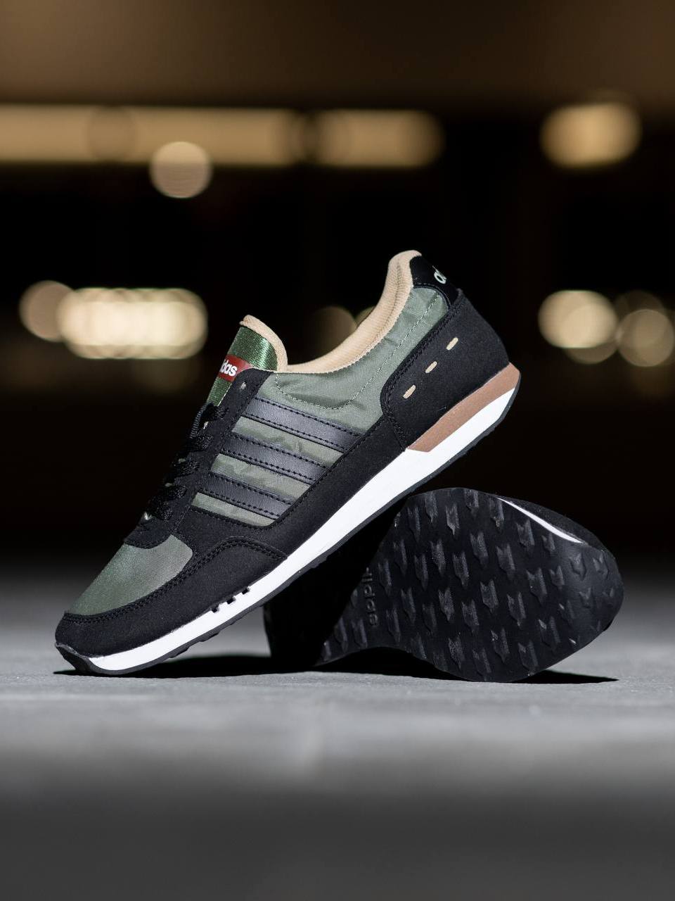 Jual SEPATU ADIDAS NEO CITY RACER OLIVE BLACK Shopee Indonesia