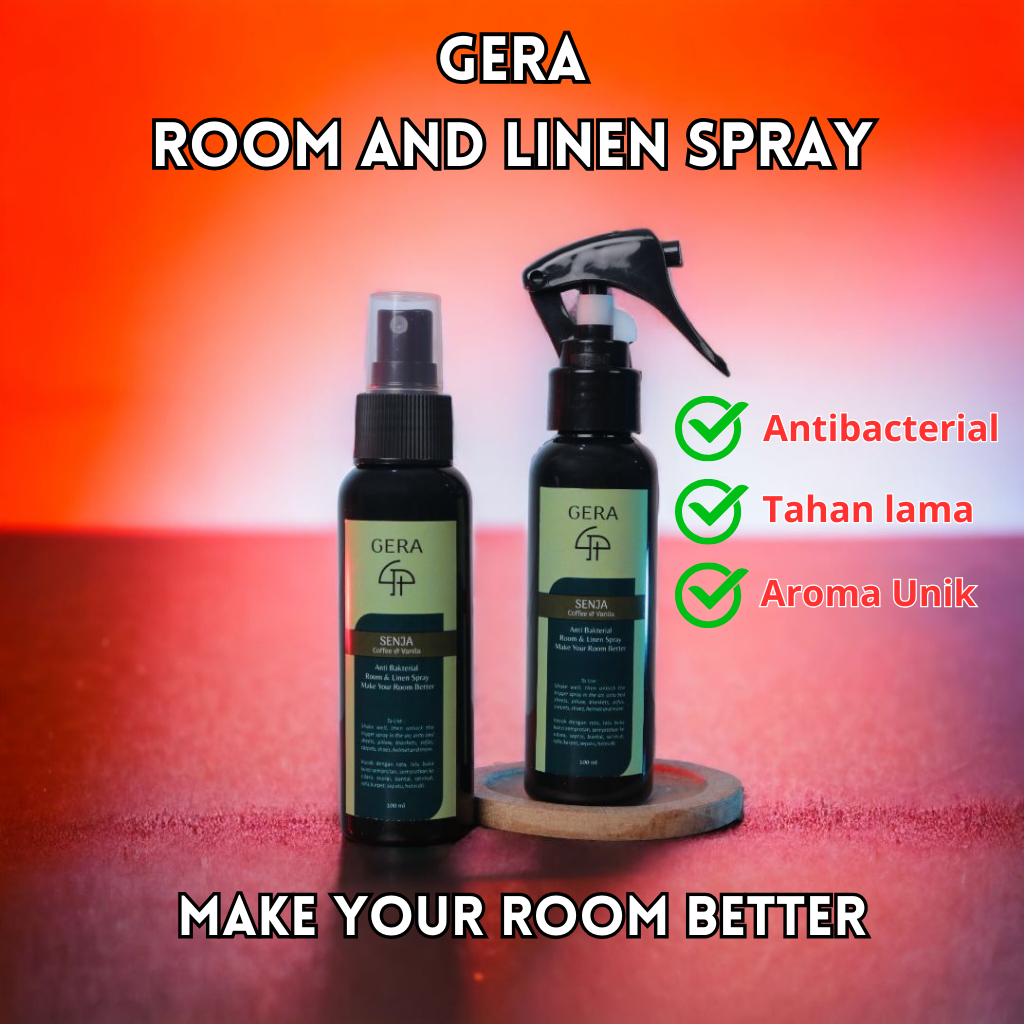 Jual Gera Premium Room And Linen Spray Antibacterial Pengharum Ruangan