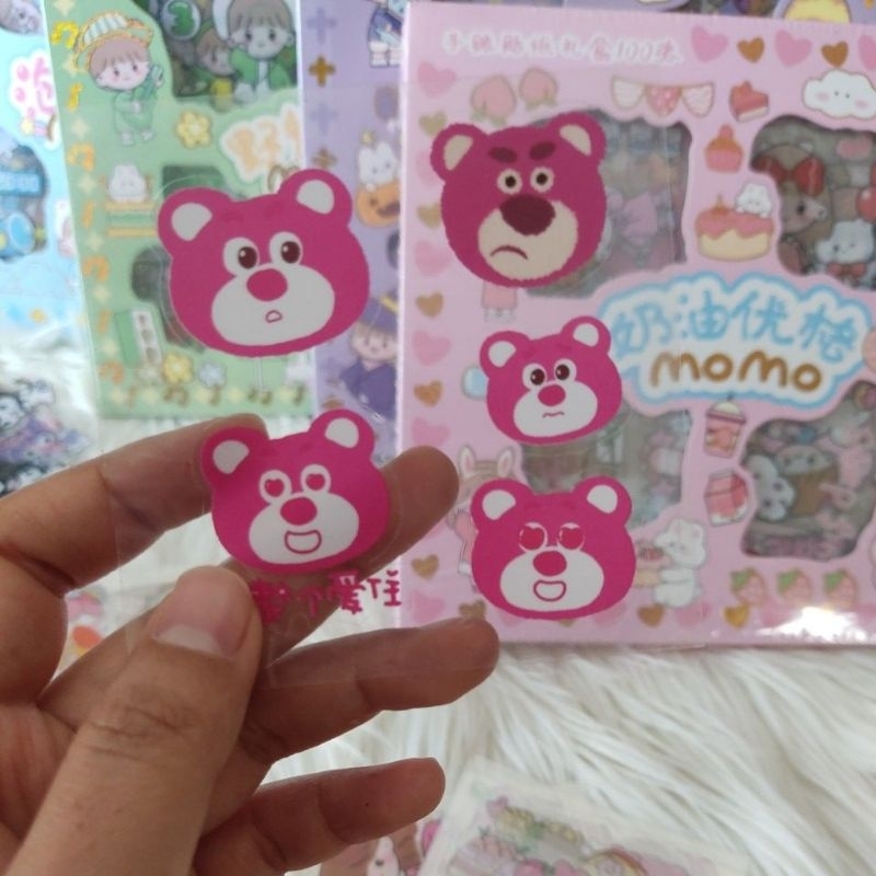 Jual Ecer Satuan Sticker Aesthetic Momo Kuromi Lotso Cinamoroll Melody