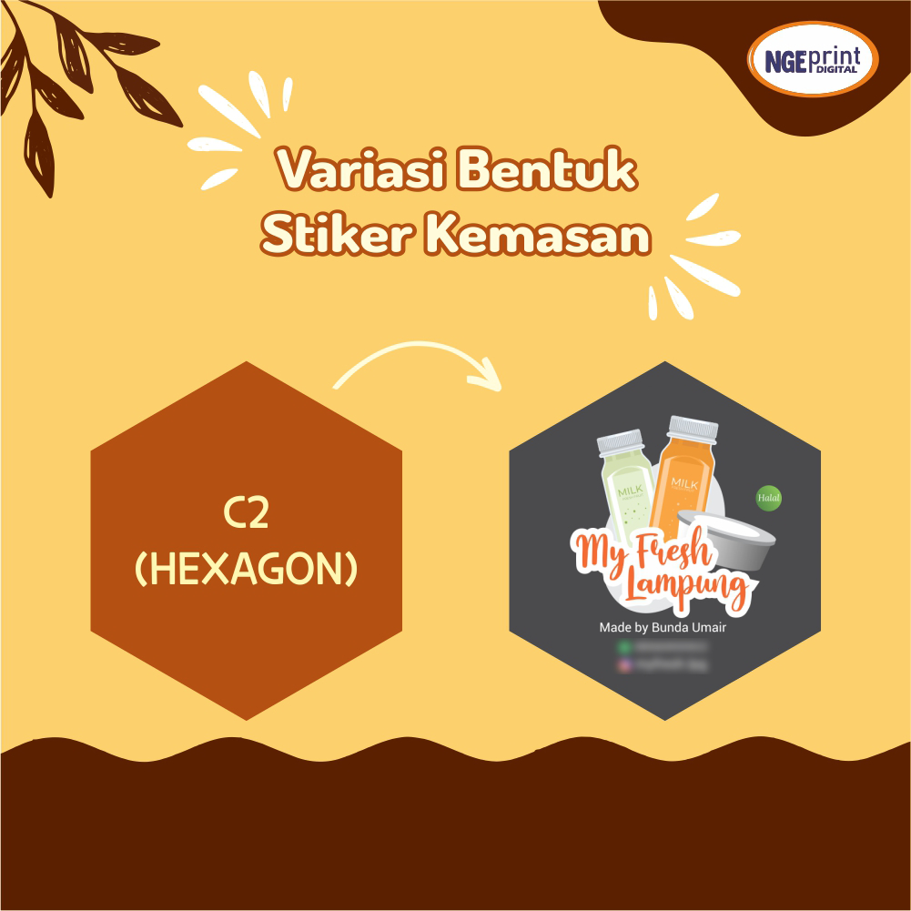 Jual Stiker Label Kraft Samson Label Kemasan Makanan Minuman Stiker