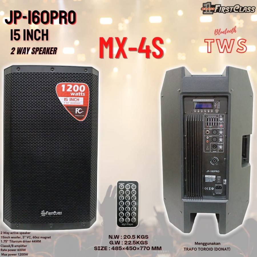 Jual Speaker Aktif Firstclass Jp Pro Mx S Jp Pro Mx S Original