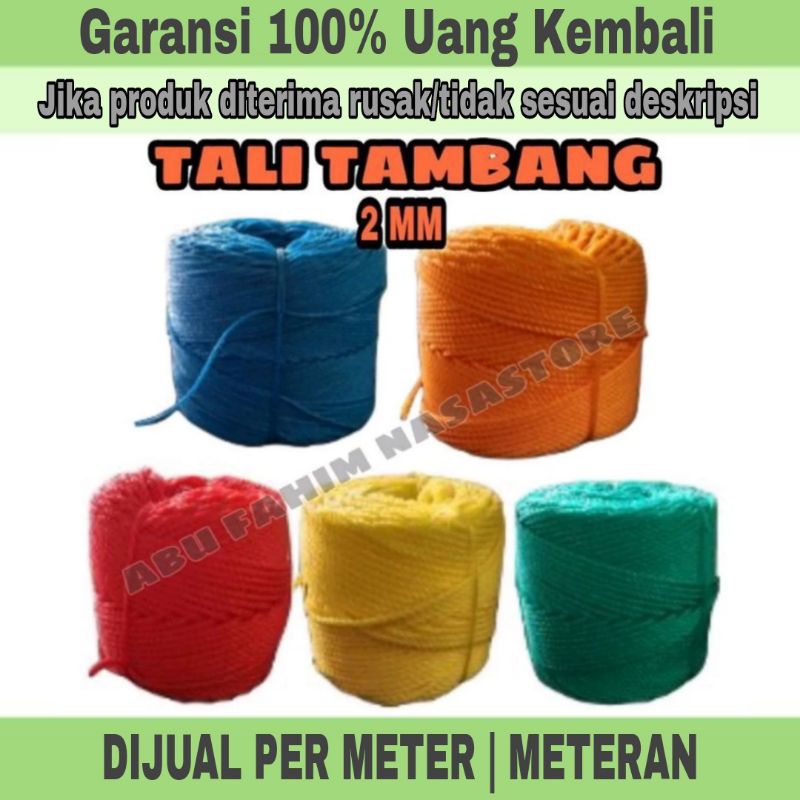 Jual TALI TAMBANG 2 MM TALI NILON TALI TAMBANG KECIL TALI