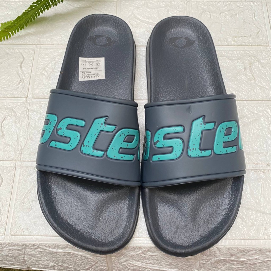 Jual SANDAL SLIDE ASTEC GREY PRIA UNISEX ORIGINAL COD NYAMAN TIDAK