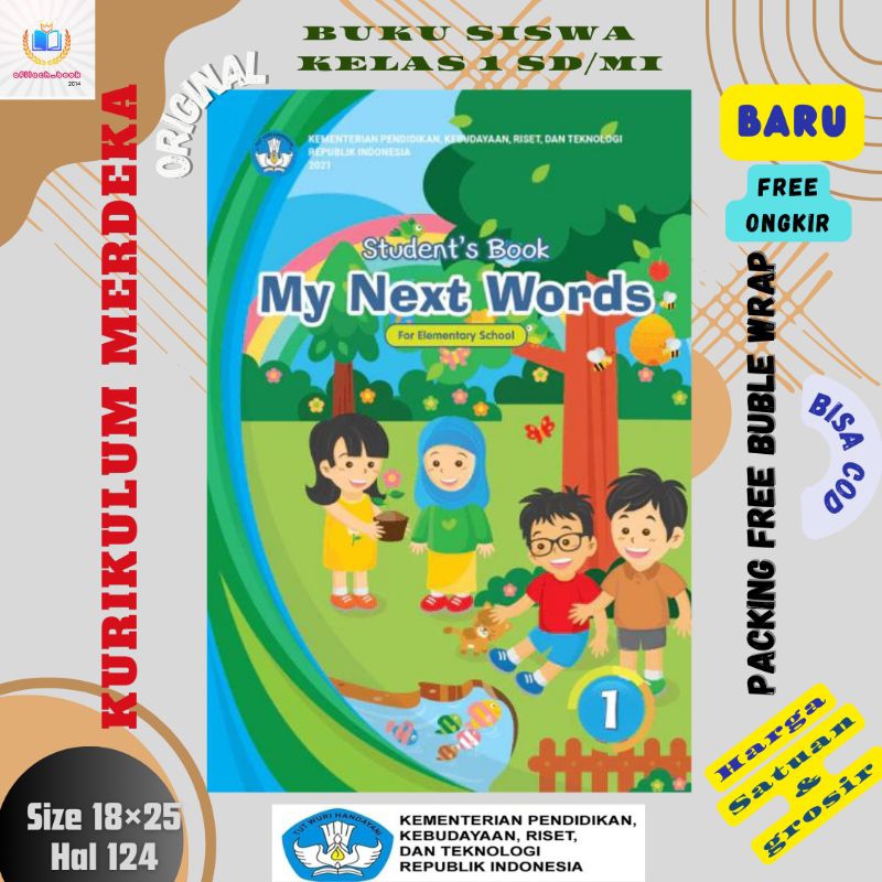 Jual Bahasa Inggris Kelas 1 SD MI My Next Word Grade 1 Kurikulum