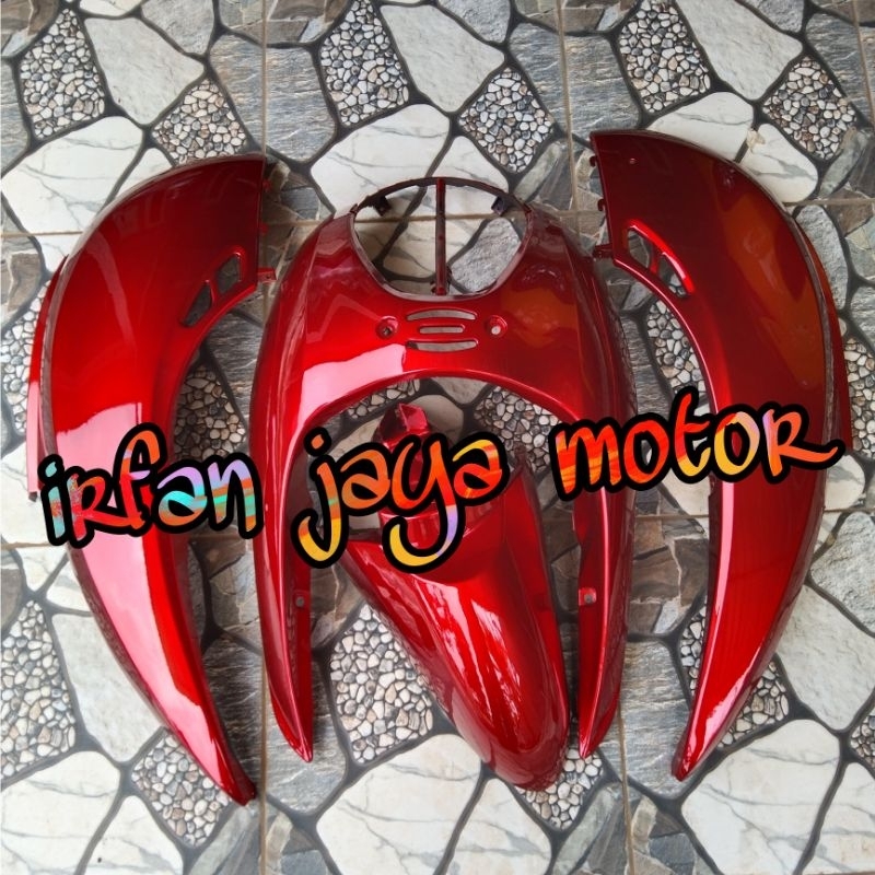 Jual Full Body Halus Cover Body Full Halus Honda Scoopy Karbu Merah