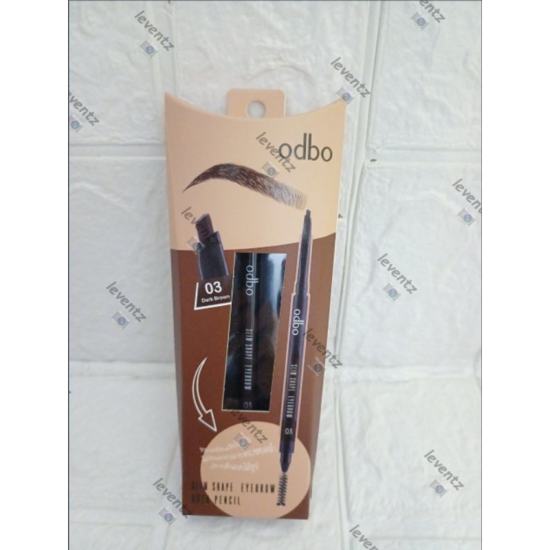 Jual NEW PACKAGING ODBO SLIM SHAPE EYEBROW AUTO PENCIL OD703 Pensil