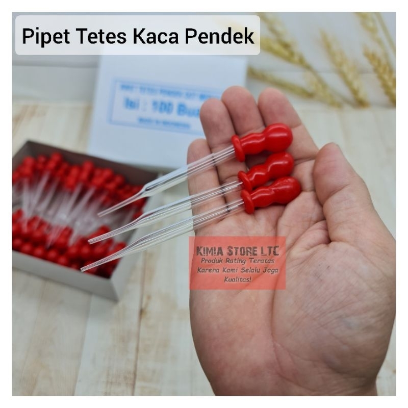 Jual PIPET TETES KACA 11 CM DOT MERAH Shopee Indonesia