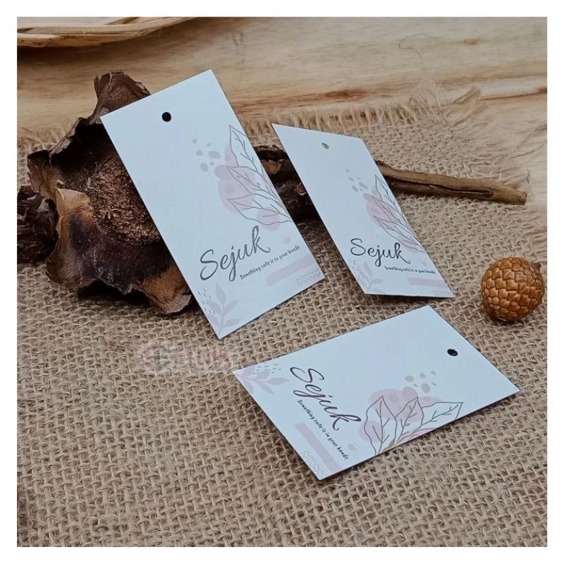 Jual Label Hangtag Tipis Hangtag Baju Hangtag Custom Gsm Shopee