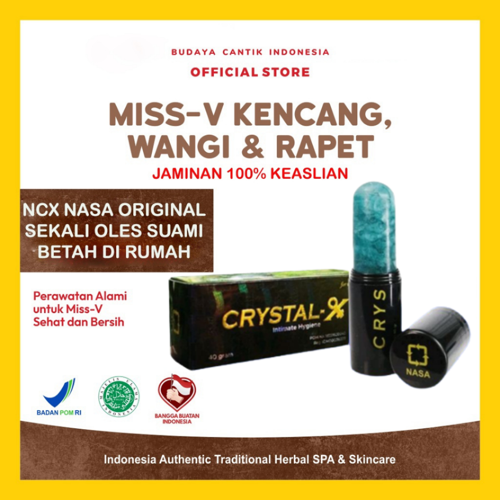 Jual KEMASAN BARU CRYSTAL X NASA Obat Keputihan Pelancar Haid Cristal