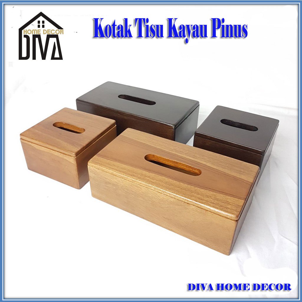 Jual Tempat Tisu Kayu Murah Tempat Tisu Kayu Pinus Kotak Tisu Kayu