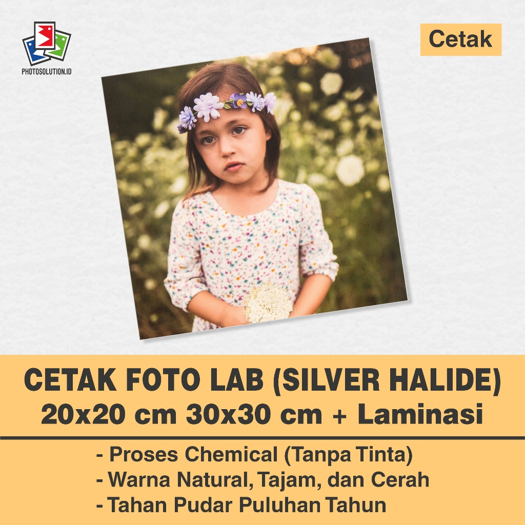 Jual Cetak 20x20 30x30 Laminasi Foto Lab Silver Halide Photo Print