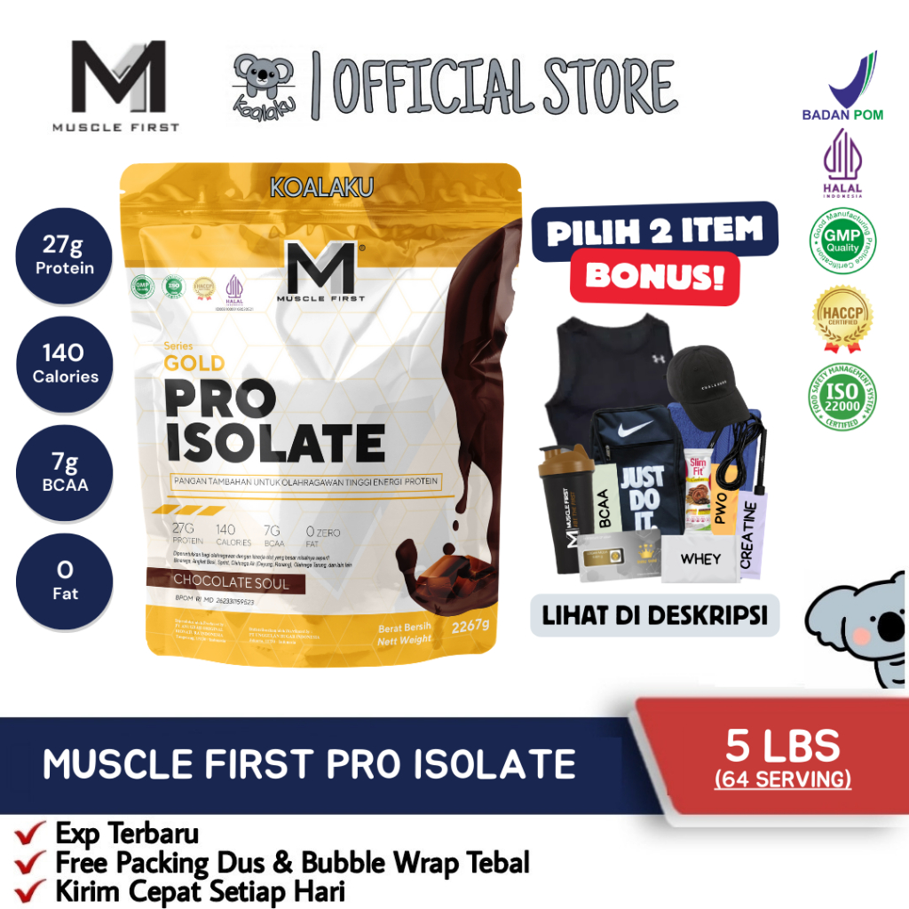 Jual Muscle First Gold Pro Isolate Lbs Kg Susu Whey Protein