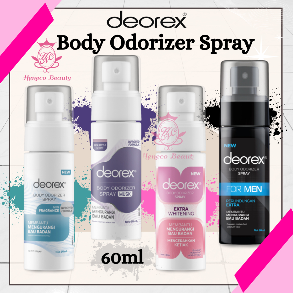 Jual DEOREX Body Odorizer Spray 60ml Non Fragrance Musk Extra