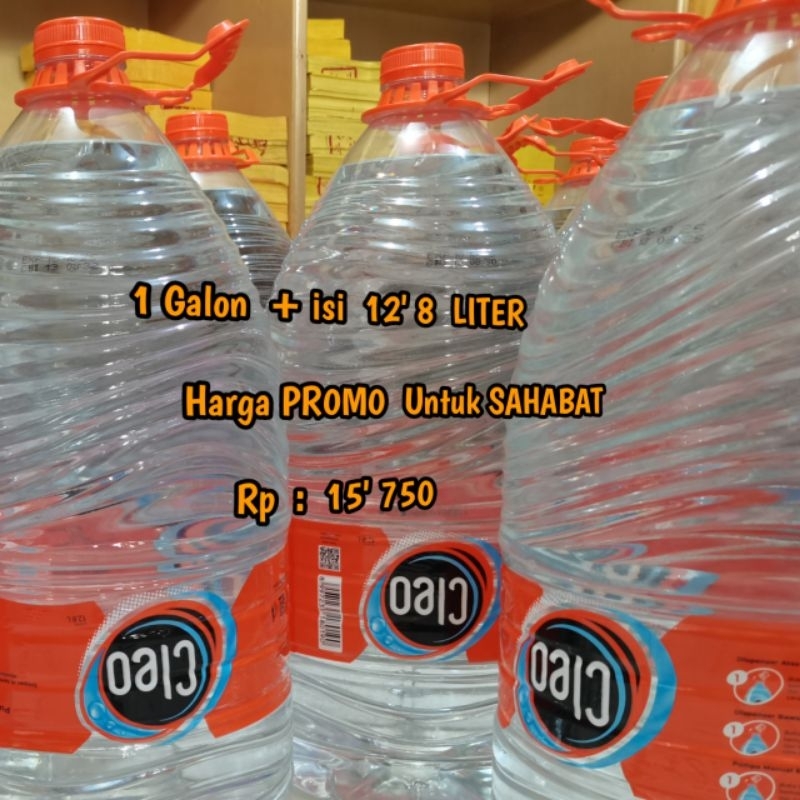 Jual 1 Galon Cleo Isi 12 8 LITER Shopee Indonesia