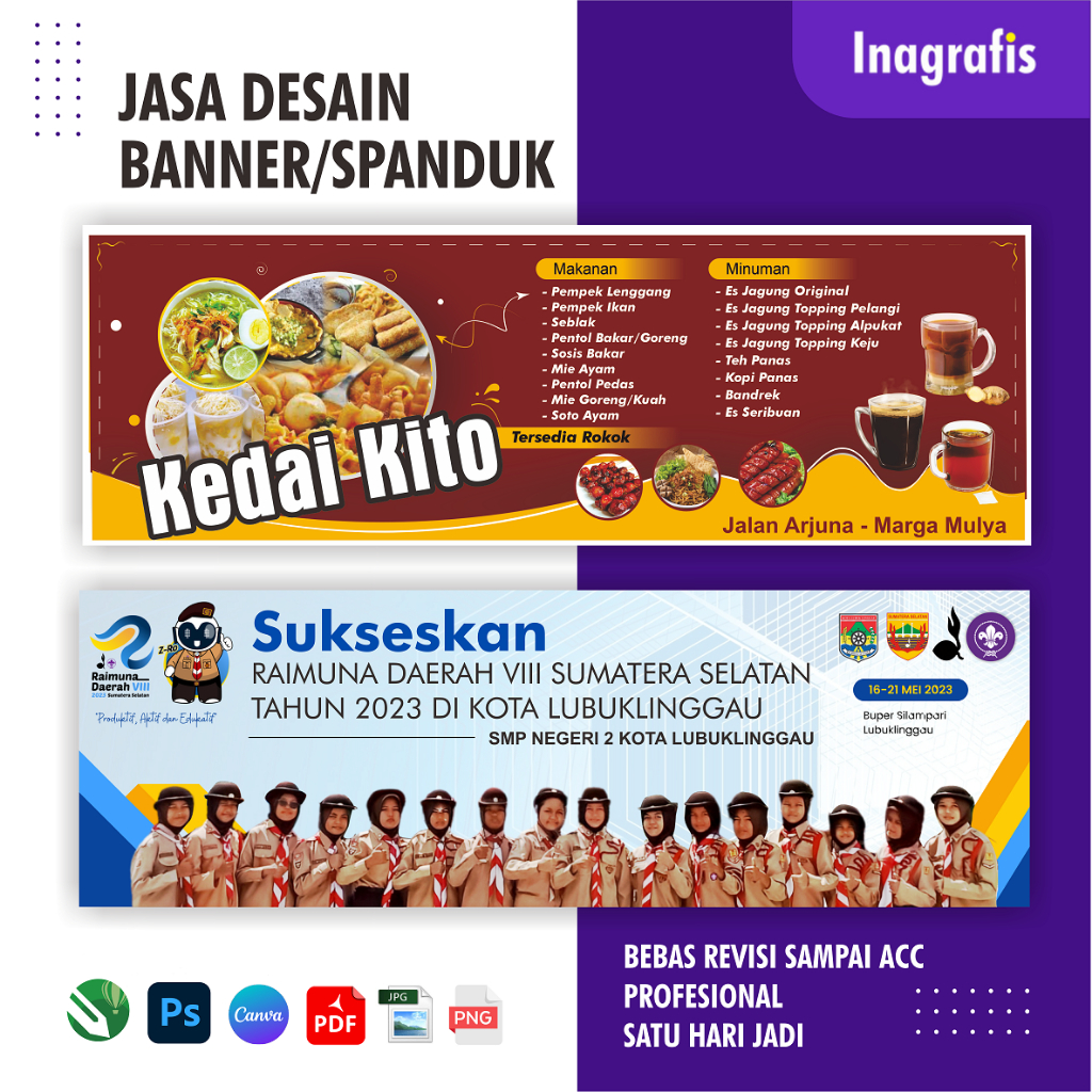 Jual DESAIN BANNER DESAIN BENER DESAIN SPANDUK DESAIN BALIHO