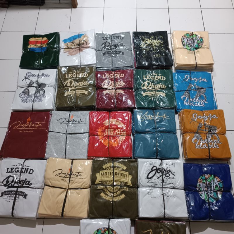 Jual PAKET 6 PCS 100RIBU KAOS JOGJA MALIOBORO MURAH KAOS DISTRO KAOS